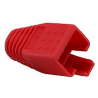 Platinum Tools RJ45 Boot, 7.5mm Max OD, Red. (Bulk, 1ea.) Pkg 100pc/Bag.