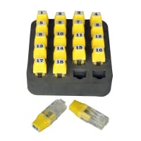 Platinum Tools RJ45 #1 thru #12, ID Remote Set. Clamshell.