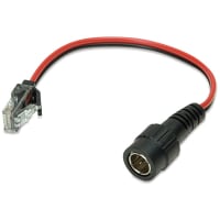 Platinum Tools Cable Assembly, Insulated Push-On F to RJ45 Plug. Clamshell.