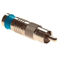 Platinum Tools RCA RG6Q RA, Nickel Pl. 3/Clamshell.