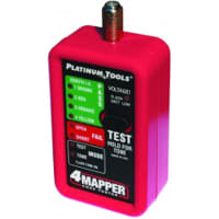 Platinum Tools 4MAPPER COAX TESTER, W/4 CUSTOM F REMOTES & 1 DOUBLE FEMALE ADAPT