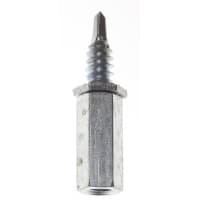 Platinum Tools Threaded Rod;1/4-20 Male Coupler w/ 3/4-in Self Drill Metal Screw, 16-22;Box/100