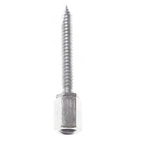 Platinum Tools 3/8-16 Male Coupler 2 in., Wood Screw. 100/Box.