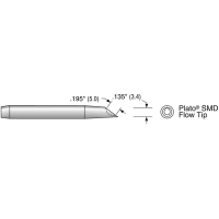 Plato Products Soldering Tip - 3.4mm SMD flow tip, replaces 1121-0490