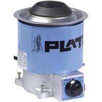 Plato Products Solder Pot, 500 W, 120 VAC, 595 C, Three, 2.5 in., 1.5 in., 2 lbs., 11 lbs.