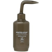 Plato Products 8 oz. polyethelene bottle encased in static dissipative plastic. ESD Safe