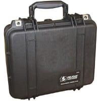 Platt Luggage Case, Pelican, watertight, resin, pick-n-pluck foam, 13-3/8x11-1/2x6, 4.4 lbs