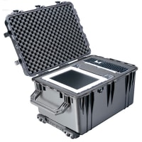 Platt Luggage Case; watertight; resin; wheels; retractable handle; 31-1/2x22-7/8x19