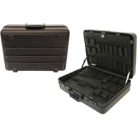 Platt Luggage Case; deluxe; polyethylene; molded divider & pallets; int 20x15x8