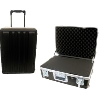 Platt Luggage Case; heavy-duty; wheels; telescoping handle; pick and pluck foam; int 23x18x12