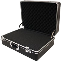 Platt Luggage Case; heavy-duty; lock; black; int 23x18x12