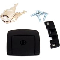 Platt Luggage Die Cast Lock, Black, Keys and Screws, made by Franzen