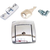 Platt Luggage Luggage Lock, Die Cast Chrome, Key and Screws Included, Made by Franzen