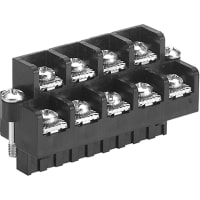 Amphenol Pcd Terminal Block Connector, Plug, Screw, 9, 5.08 mm, 26-12 AWG, 15 A, 300 V, Locking Ears