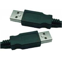 Amphenol Pcd cable assy, usb plug to usb plug, 1.0m cable, 1pr 28awg+2 24awg, foil&braid, pu jacke