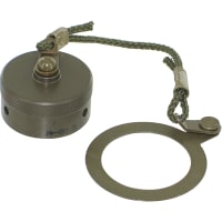 Amphenol Pcd connector accessory, rj11, protection cap for jam nut receptacle, olive drab