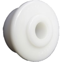 POBCO, Inc. Roll End Bearing, Molded Acetal, for 1-1/2in Schedule 40 PVC, 1/2in Shaft