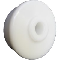 POBCO, Inc. Roll End Bearing, Molded Acetal, for 2in Schedule 40 PVC, 1/2in Shaft