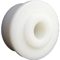 POBCO, Inc. Roll End Bearing, Molded Acetal, for 1-3/4in Diameter, 16 Gauge, 1/2in Shaft