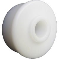 POBCO, Inc. Roll End Bearing Molded Acetal, for 2in EMT Tubing, 5/8in Shaft