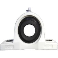 POBCO, Inc. Mounted Pillow Block Bearing, Plastic Housing and Insert, 1-1/4in Shaft