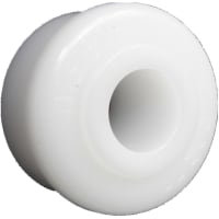 POBCO, Inc. Roll End Bearing, Molded Acetal, for 1in Diameter, 18 Gauge, 3/8in Shaft