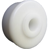 POBCO, Inc. Roll End Bearing Molded Acetal, for 2in Diameter, 18 Gauge, 1/2in Shaft