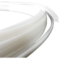 POBCO, Inc. Bar Snap on Profile, White UHMW, 100 ft Coil, To Fit 3/16in Rail