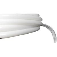 POBCO, Inc. Half Round Cover Profile, White UHMW, 100 ft Coil, To fit 5/8in Half Round