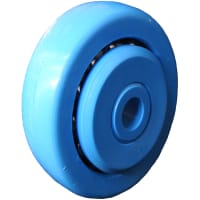 POBCO, Inc. Overhead Conveyor Wheel, Delrin, Blue, 2.00in OD with .330in Bore