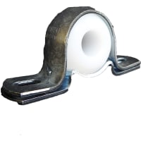 POBCO, Inc. Pillow Block Bearing, Zinc Plated Housing, UHMW Insert, 5/8in Shaft