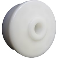 POBCO, Inc. Roll End Bearing Molded Acetal, for 2-1/2in Diameter, 16 Gauge, 1/2in Shaft