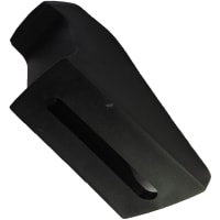 POBCO, Inc. Plastic Side Bracket, Black Plastic, for Vertical Rods or Knob Caps