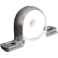 POBCO, Inc. Pillow Block Bearing, Galvanized Housing, UHMW Insert, 5/8in Shaft