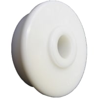 POBCO, Inc. Roll End Bearing, Molded Acetal, for 2in Schedule 40 PVC, 9/16in Shaft