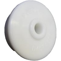 POBCO, Inc. Roll End Bearing, Molded Acetal, for 2-1/2in Schedule 40 PVC, 1/2in Shaft