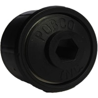 POBCO, Inc. Precision ABEC1 Bearing, ThermoPlastic Housing for 1.90in Dia.16 ga, 7/16in HEX S