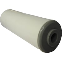 POBCO, Inc. Conveyor Roller 1/2in Thru Bore, 1.90in OD White PVC, Nylon Bearings, 9.75in Lengt