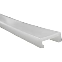 POBCO, Inc. Guide Rail Cover Profile, White UHMW, 5 ft Length, To Fit 1/8in x 7/8in Bar