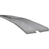 POBCO, Inc. Guide Rail Cover Profile, White UHMW, 5 ft Length, To Fit .48in Wide Aluminum T