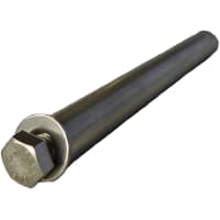 POBCO, Inc. Stainless Steel Support Rod, 304SS, 5/8in Diameter x 16in Length, 3/8-16 Thread