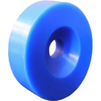 POBCO, Inc. Overhead Conveyor Wheel, Blue UHMW Machined .81in Width, 2.31in Dia., .510in Bore