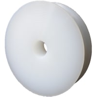 POBCO, Inc. Round Belt Pulley, White UHMW, 1/2in Round Belt, 6in OD, 1/2in Bore