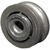 POBCO, Inc. Round Belt Pulley, Delrin, Stainless Balls, 1/8in Round Belt, .875in OD, 3/16in Bore