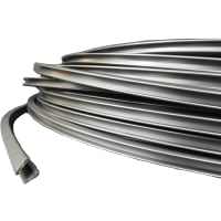 POBCO, Inc. Bar Snap on Profile, Black Nylatron, 100 ft Coil, To Fit 1/4in Rail