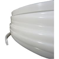 POBCO, Inc. Bar Snap on Profile, White UHMW, 100 ft Coil, To Fit 1/16in-3/32in Rail