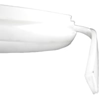 POBCO, Inc. Flat Bar Clip on Profile, White UHMW, 10 ft Length, To Fit 1/8in Rail, 3/4in Wide