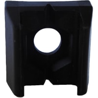 POBCO, Inc. Plastic Compression Clip, Black Plastic, 1.25in Wide, use with Mounting Channel