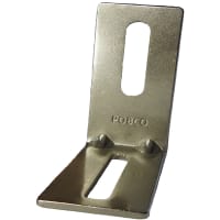 POBCO, Inc. Stainless Angle Bracket, 304SS, 1/8in Thick x 2-3/4in x 3-1/4in