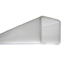 POBCO, Inc. Guide Rail Cover Profile, White UHMW, 10 ft Length, To Fit 1in x 1in Bar